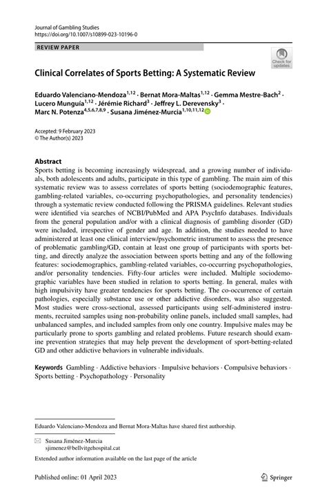 the mentality and psychology of sports betting 2023|Clinical Correlates of Sports Betting: A Systematic Review.
